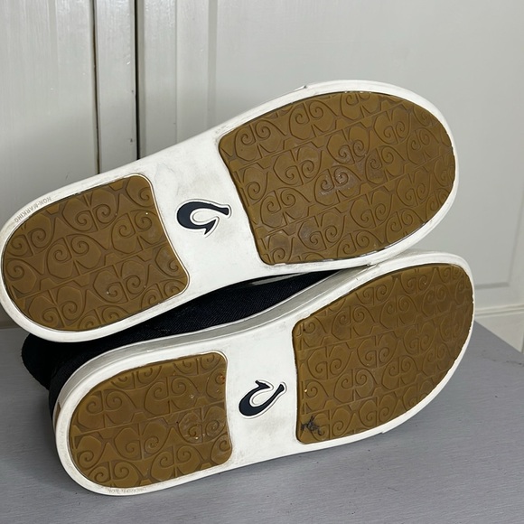 Olukai Pīlahi Women's High Top Sneakers Black Sz 8 - Picture 10 of 10